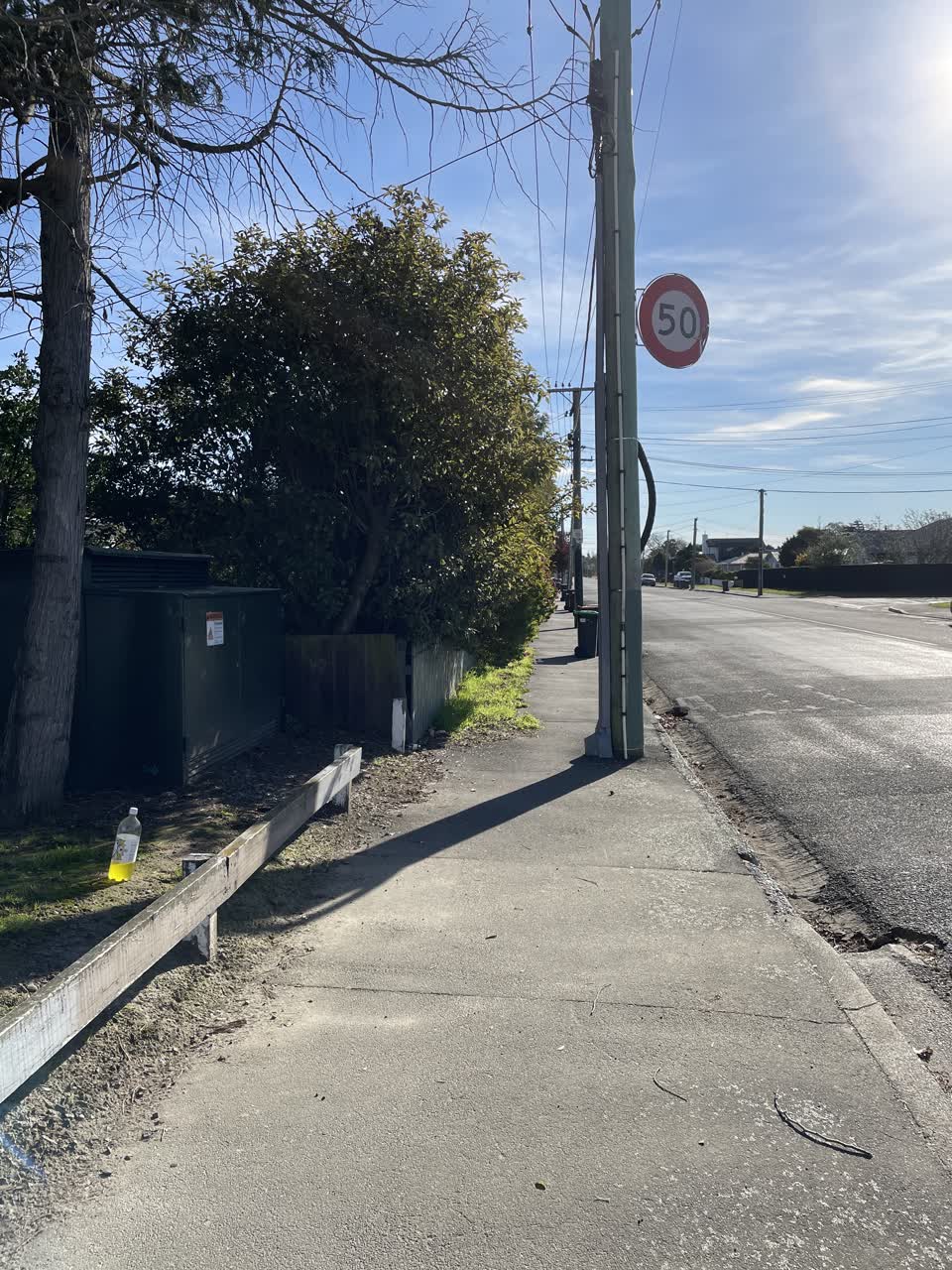 The photograph attached to this roading/streets report