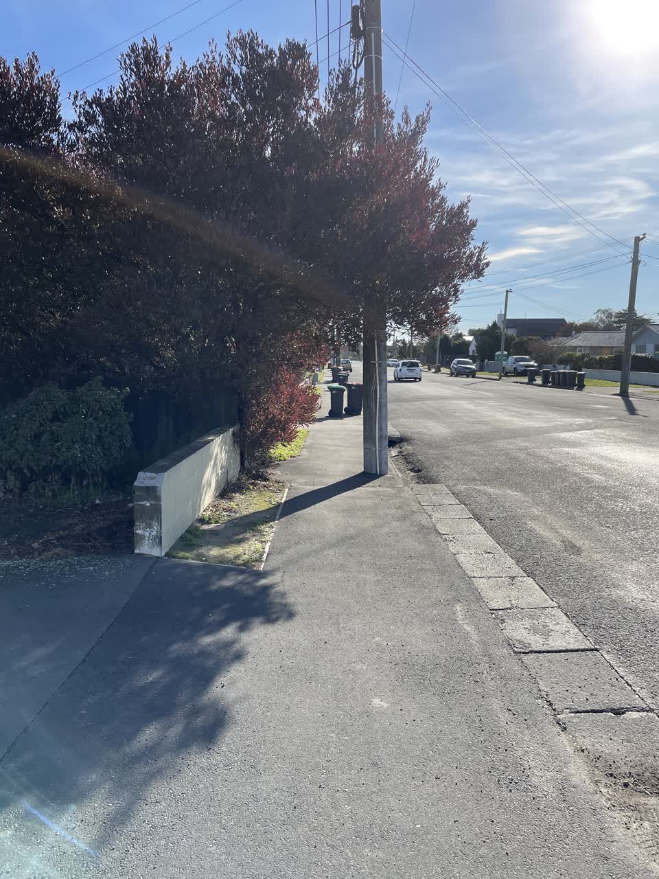The photograph attached to this roading/streets report