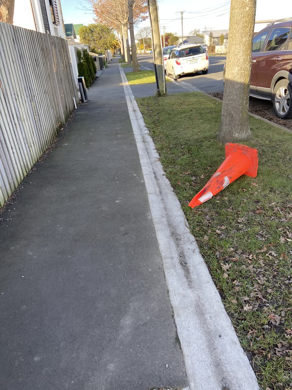 The photograph attached to this roading/streets report