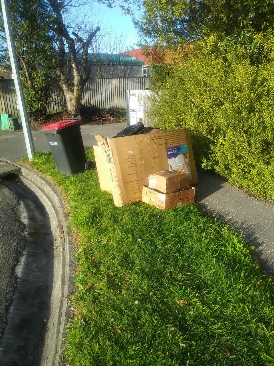 The photograph attached to this rubbish/recycling report