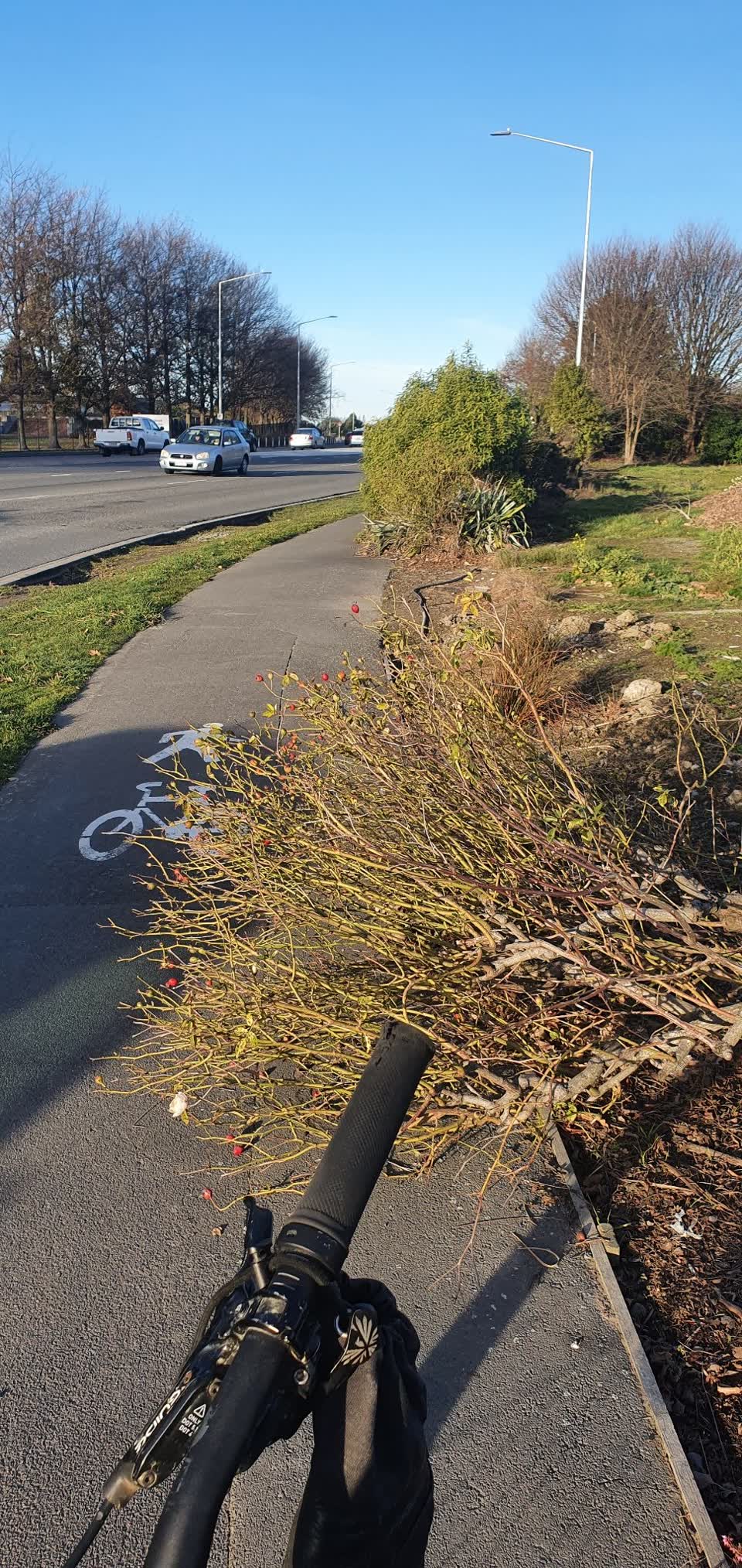 The photograph attached to this roading/streets report