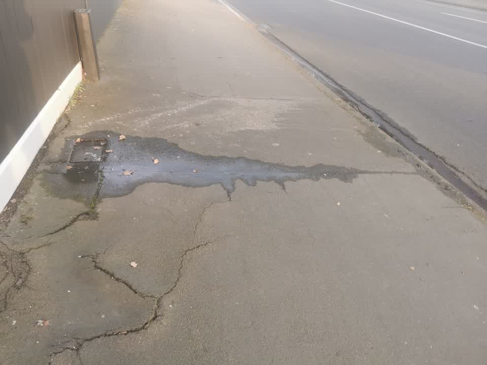 The photograph attached to this water leak report
