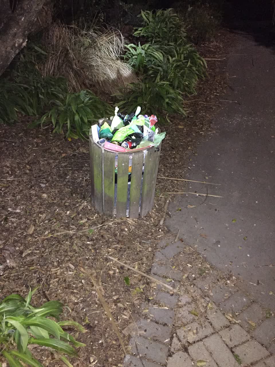 The photograph attached to this rubbish/recycling report
