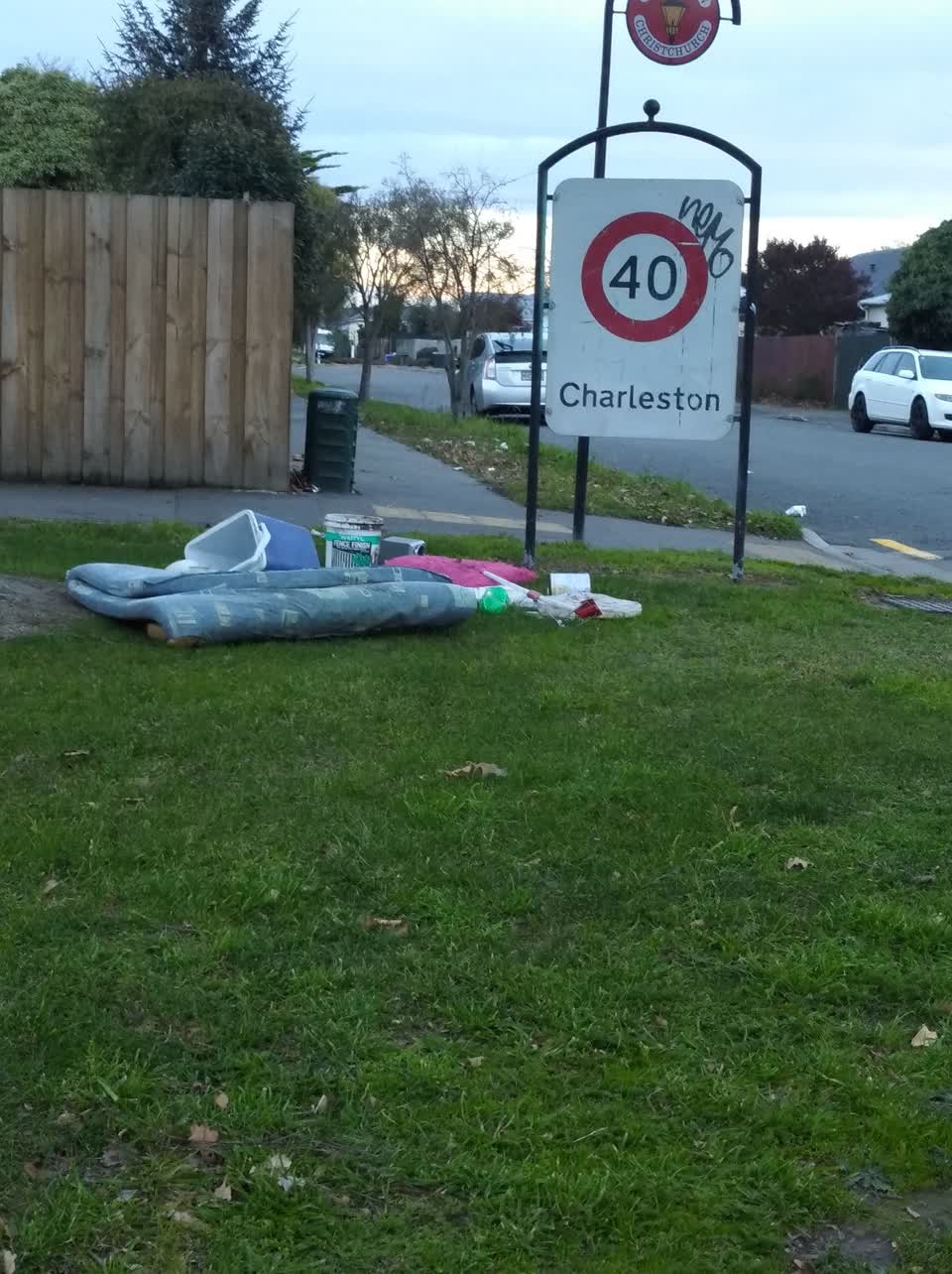The photograph attached to this rubbish/recycling report