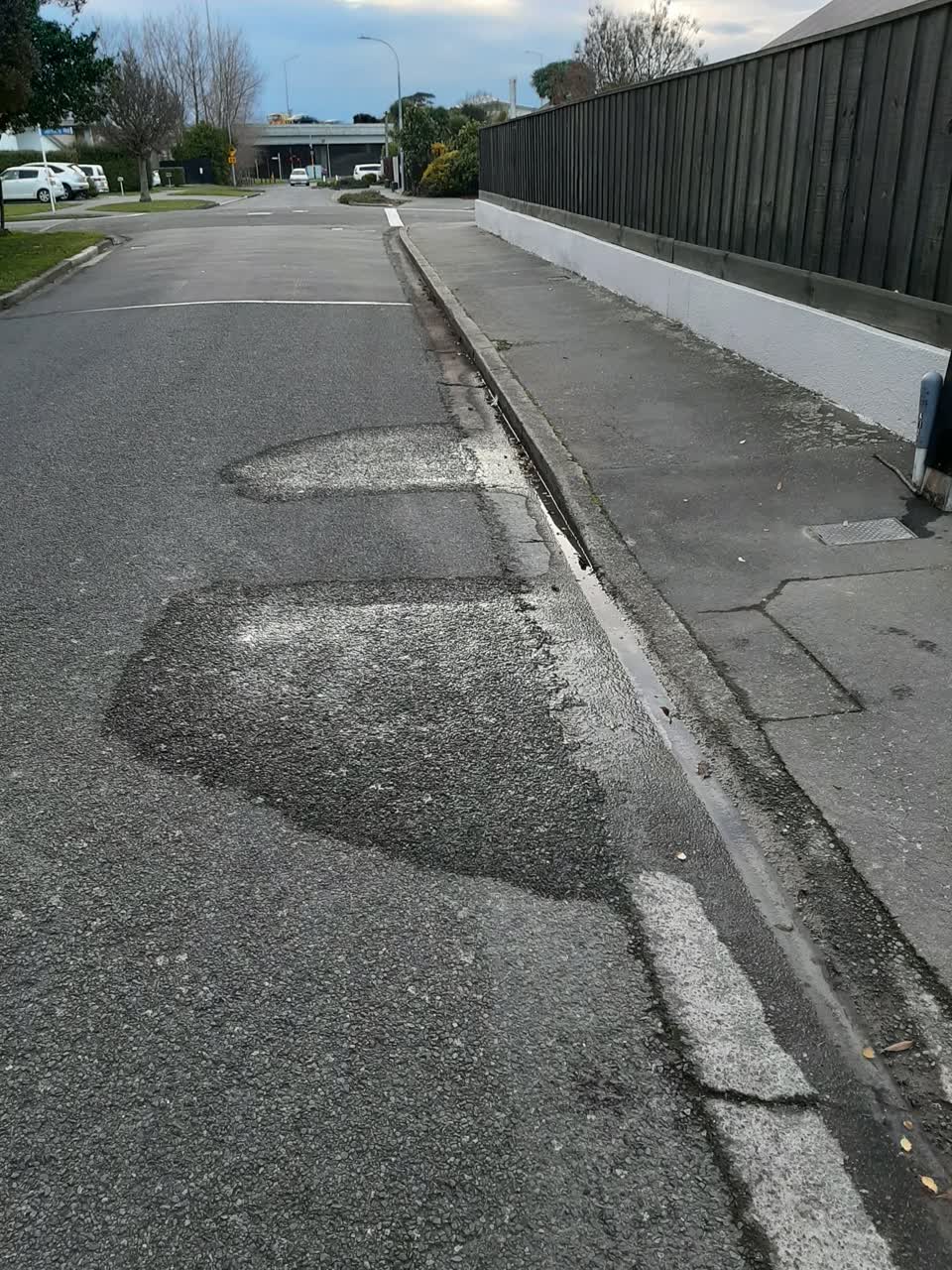 The photograph attached to this water leak report