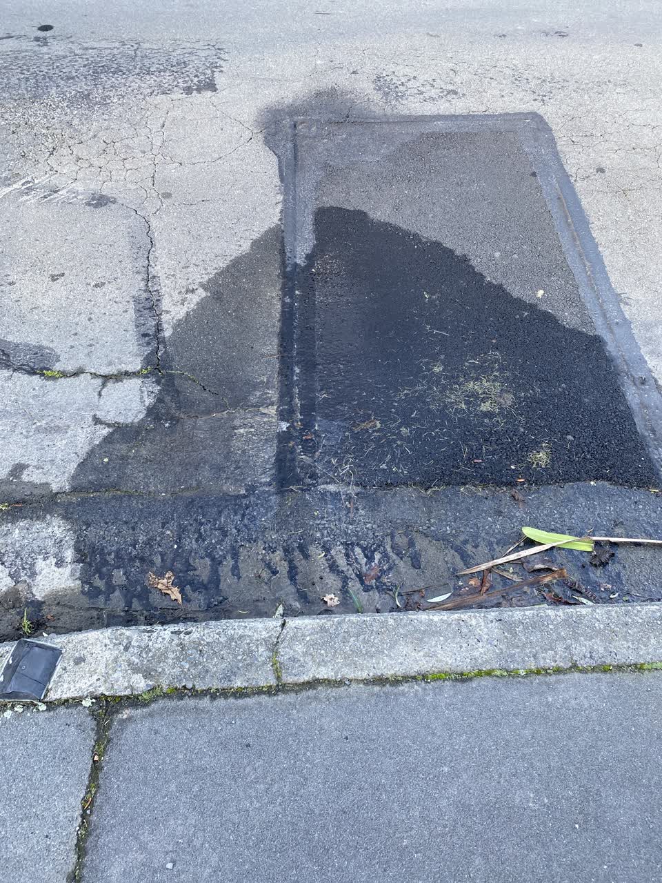 The photograph attached to this water leak report