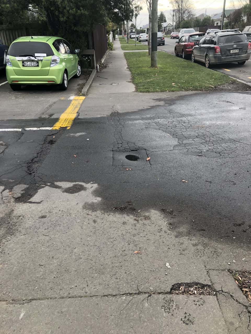 The photograph attached to this water leak report