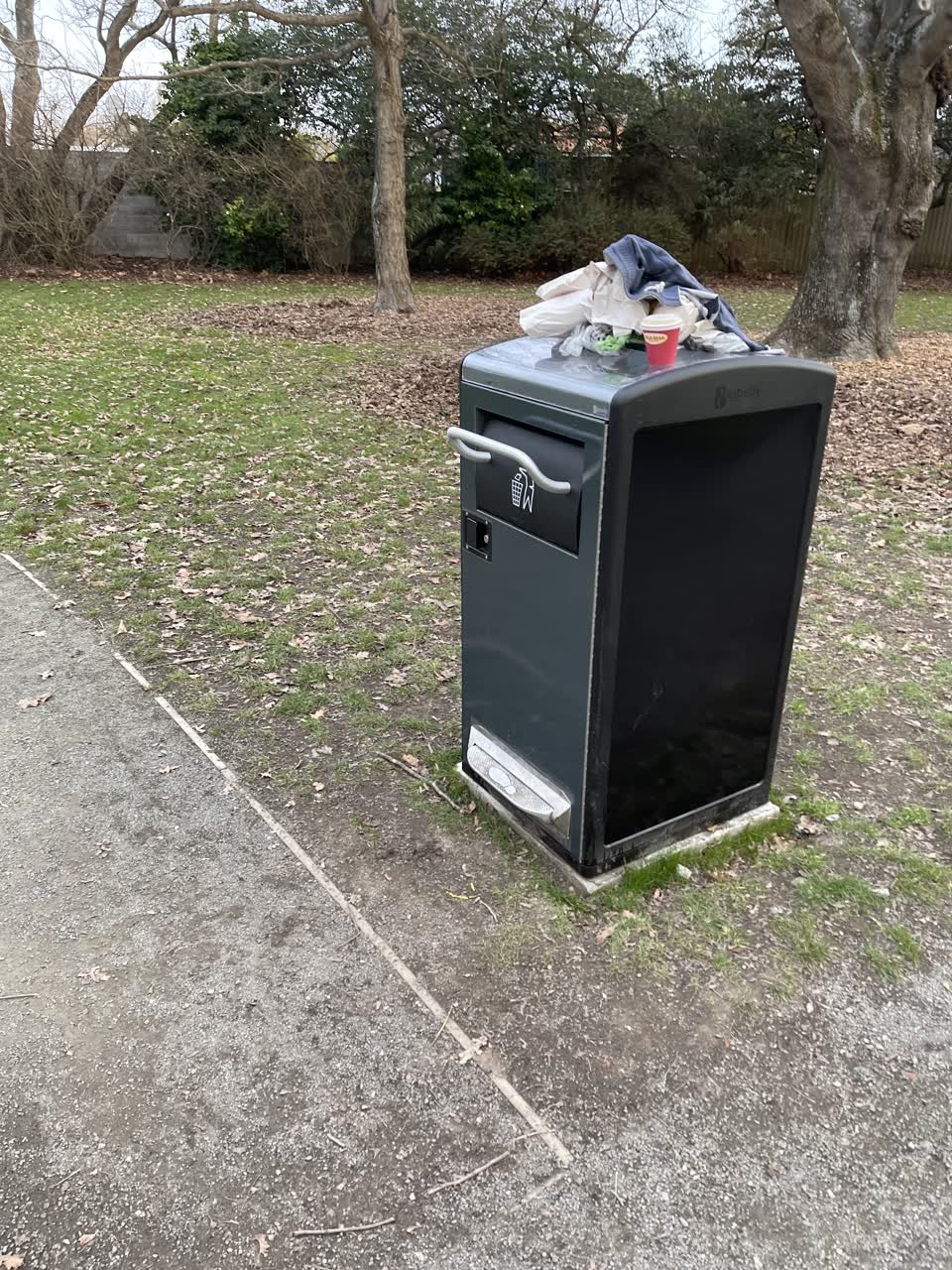 The photograph attached to this rubbish/recycling report