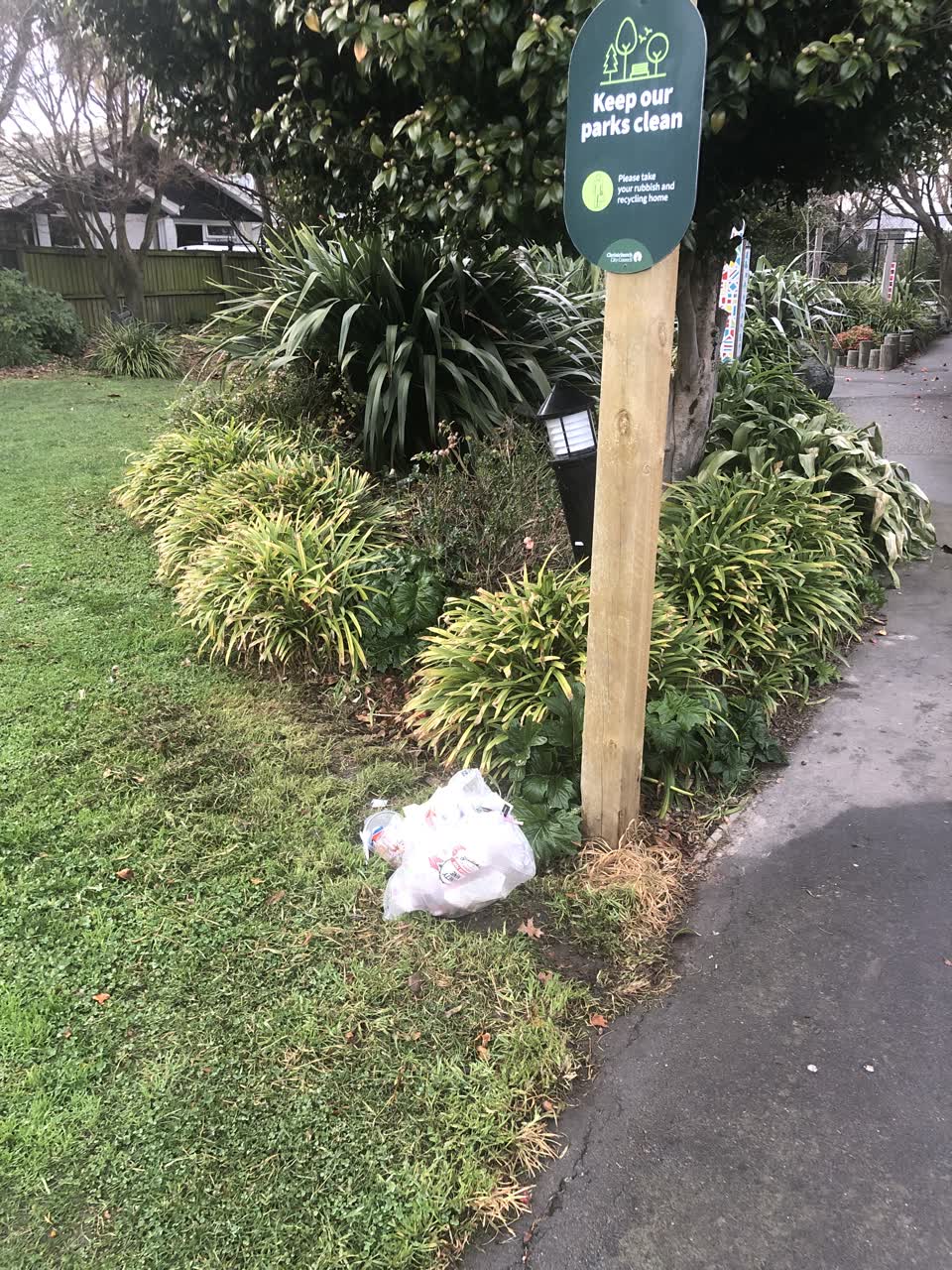 The photograph attached to this parks report