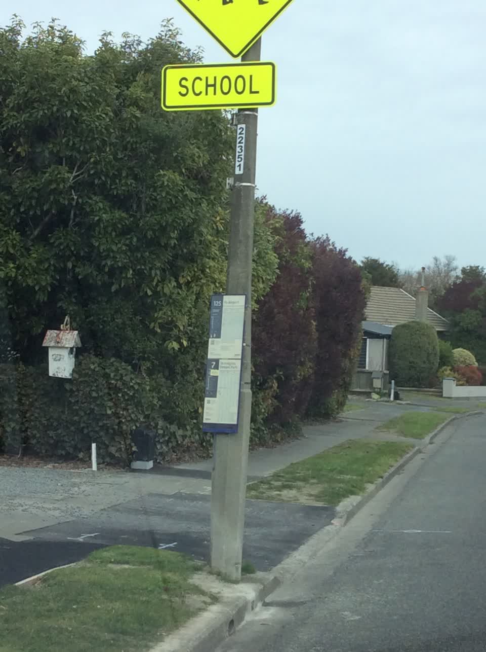 The photograph attached to this roading/streets report