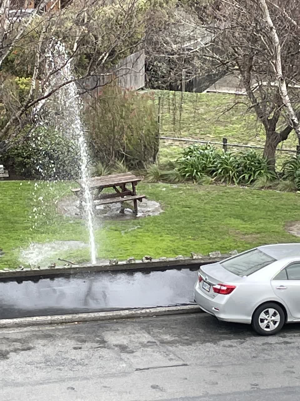 The photograph attached to this flooding report