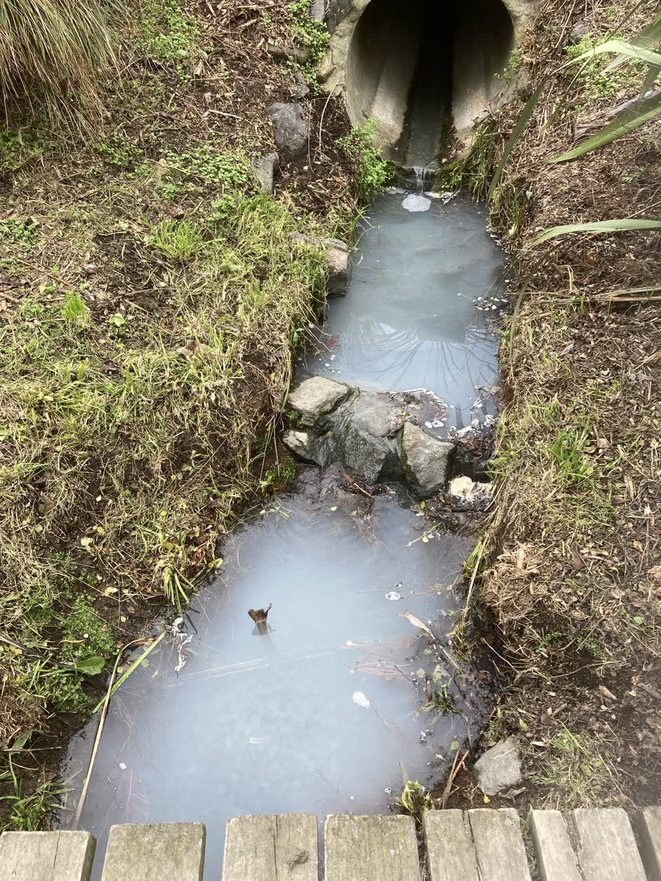The photograph attached to this wastewater/stormwater report