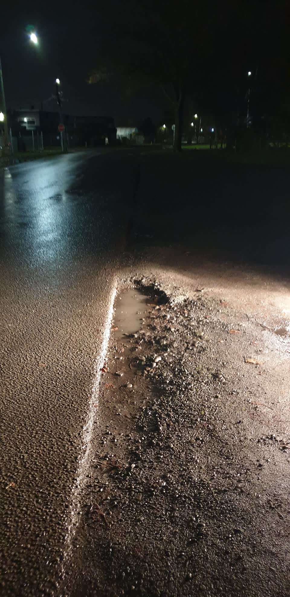 The photograph attached to this roading/streets report
