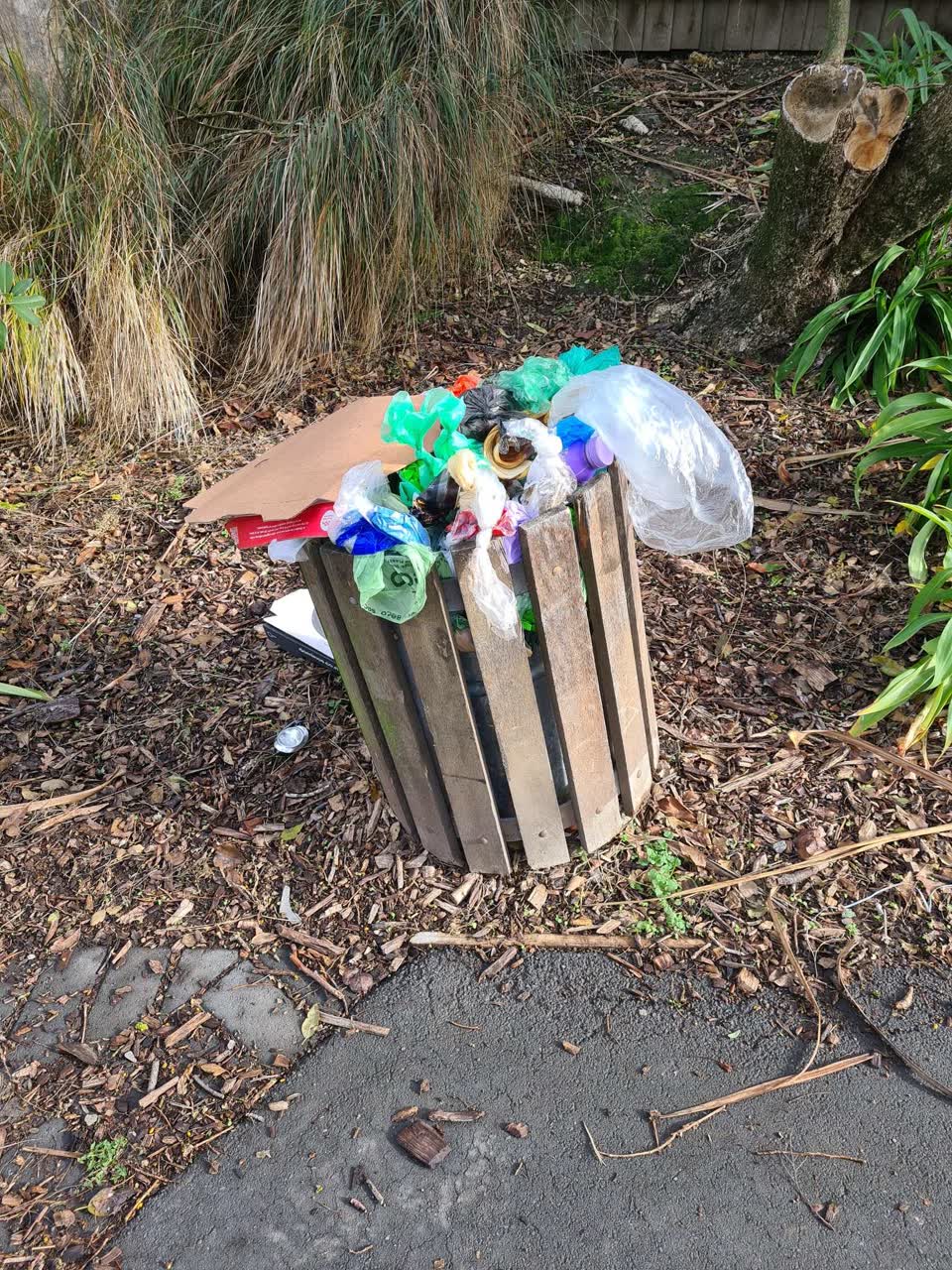 The photograph attached to this rubbish/recycling report