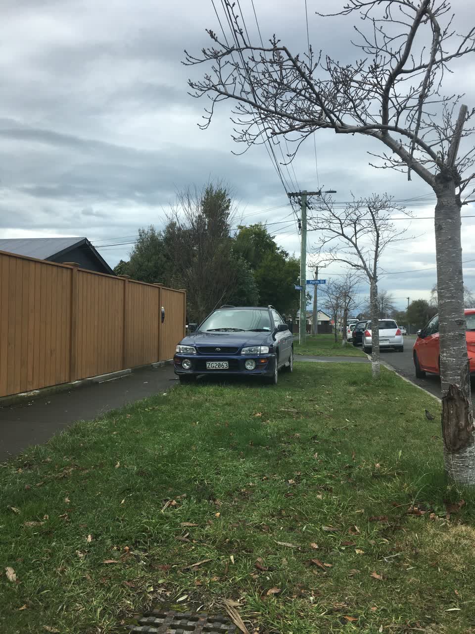 The photograph attached to this roading/streets report