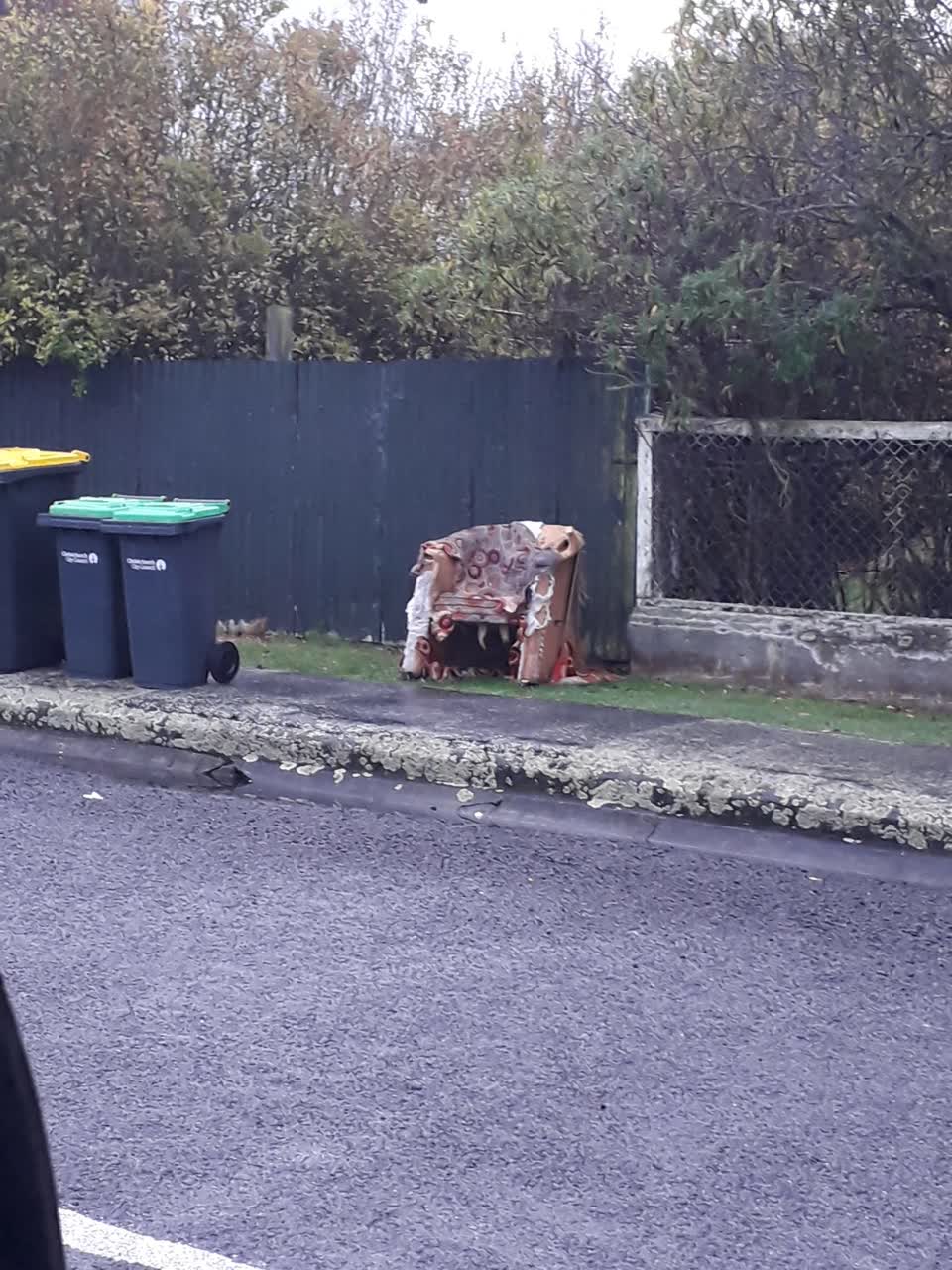 The photograph attached to this rubbish/recycling report