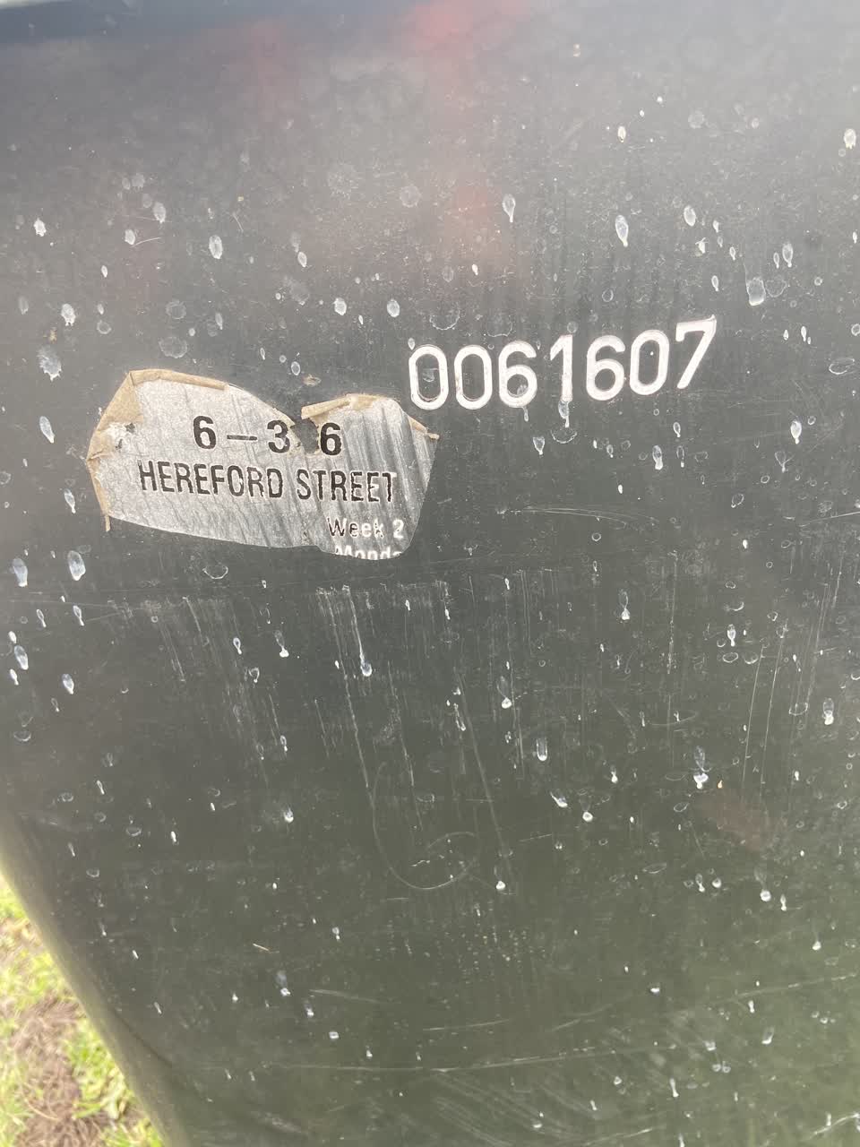 The photograph attached to this rubbish/recycling report