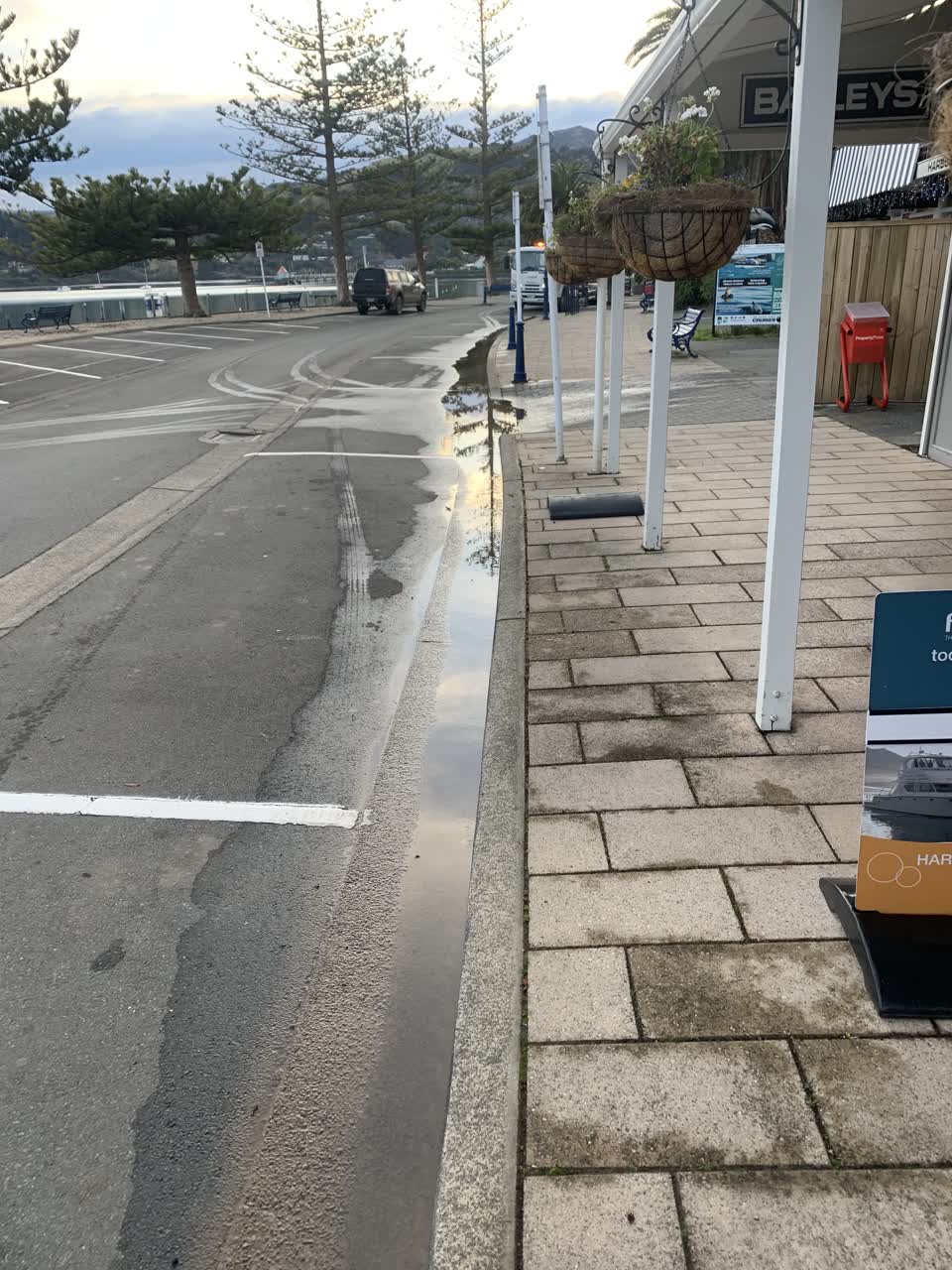 The photograph attached to this flooding report