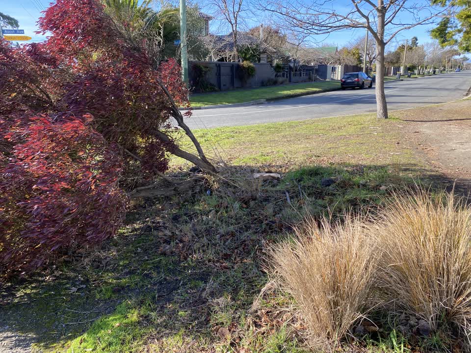 The photograph attached to this roading/streets report
