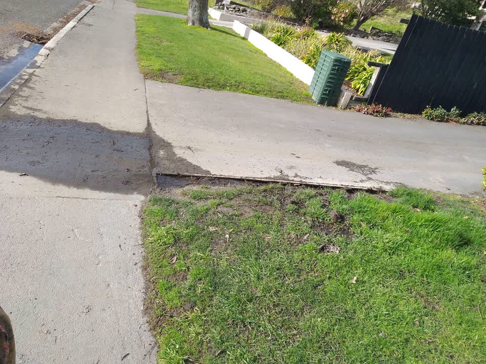 The photograph attached to this water leak report