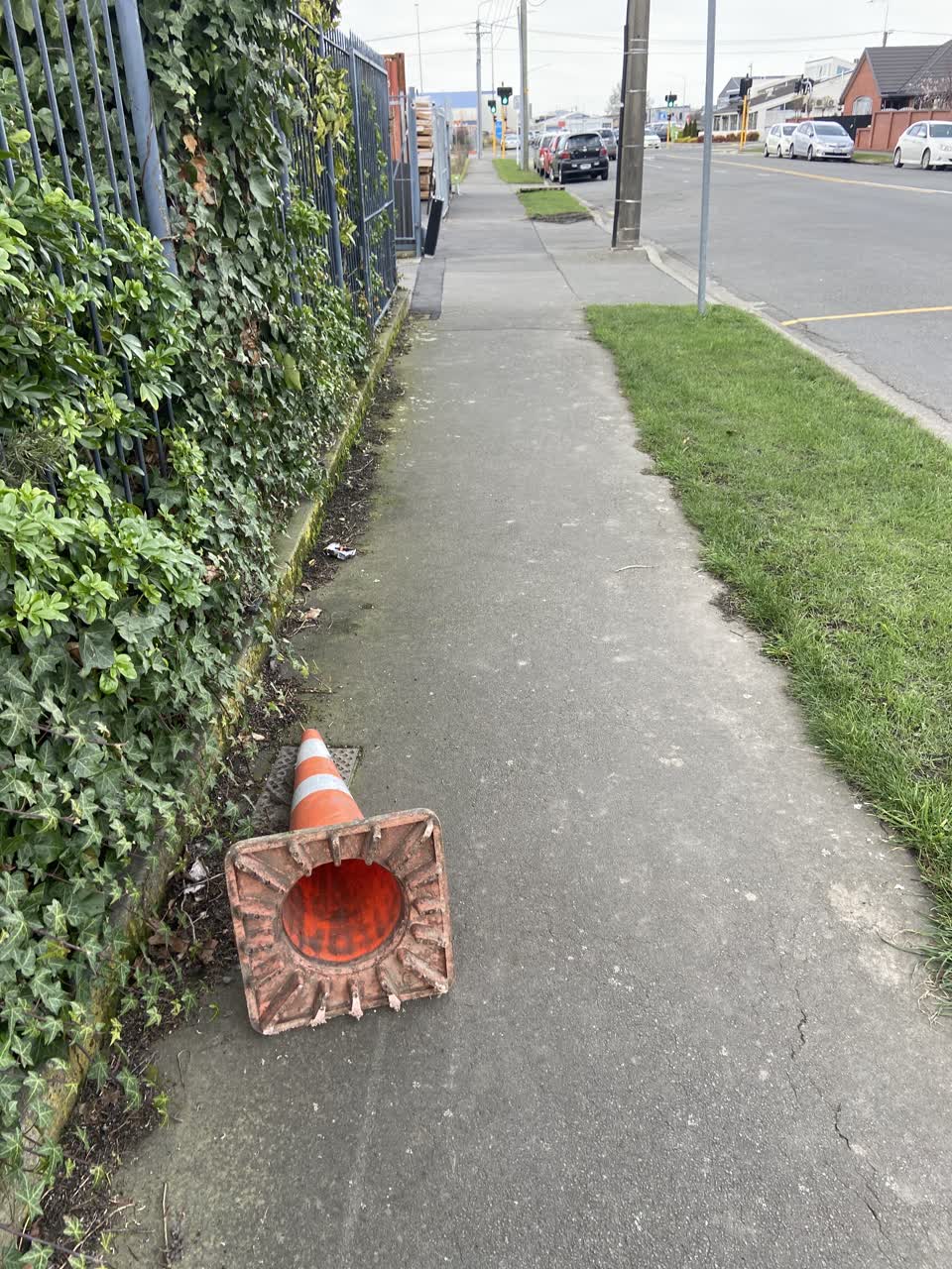 The photograph attached to this roading/streets report