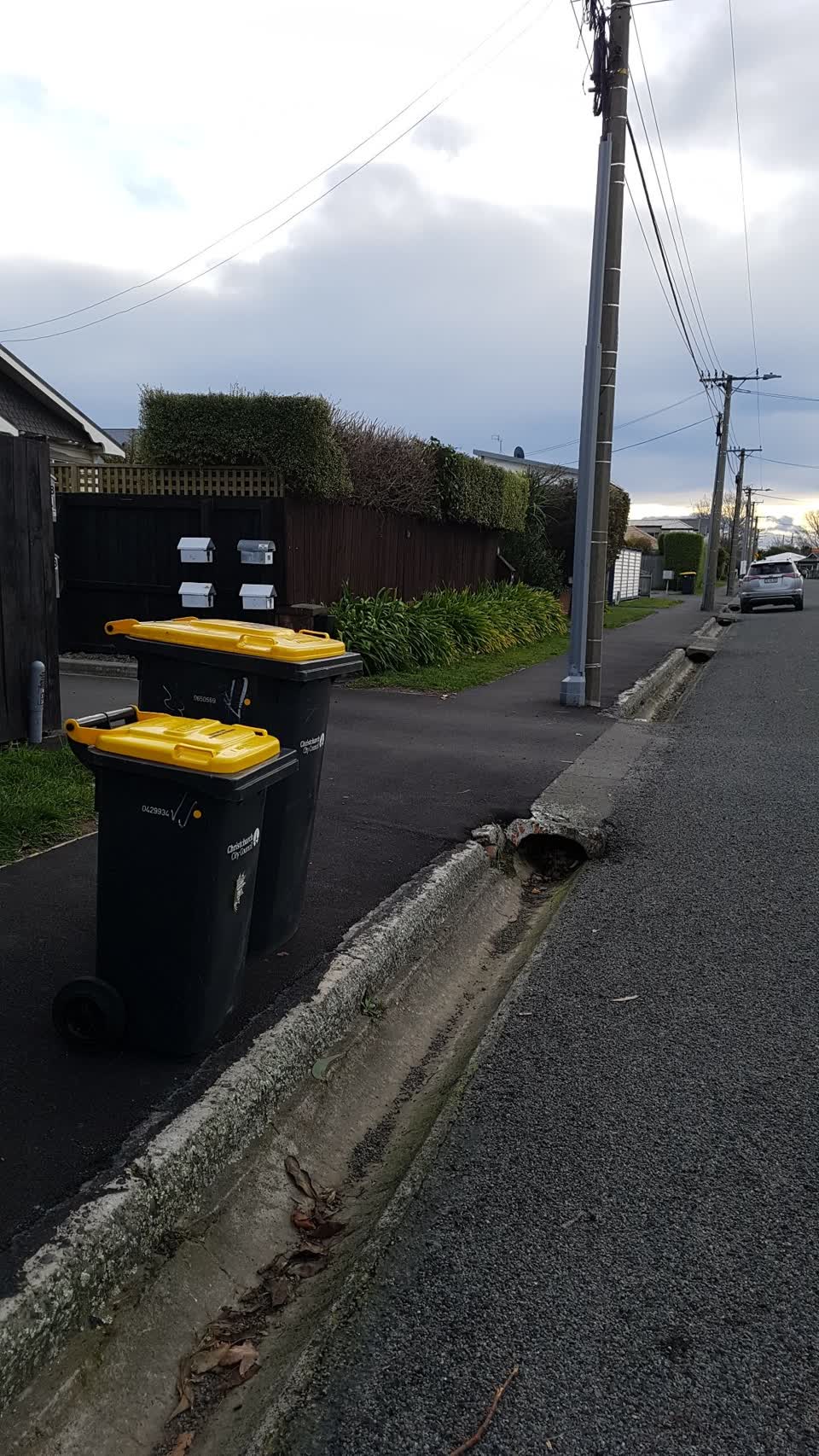 The photograph attached to this rubbish/recycling report