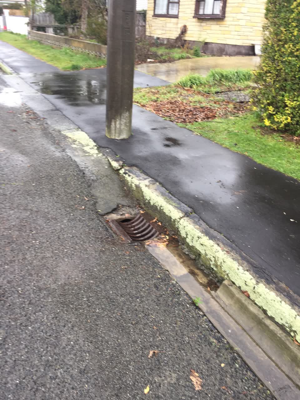 The photograph attached to this flooding report