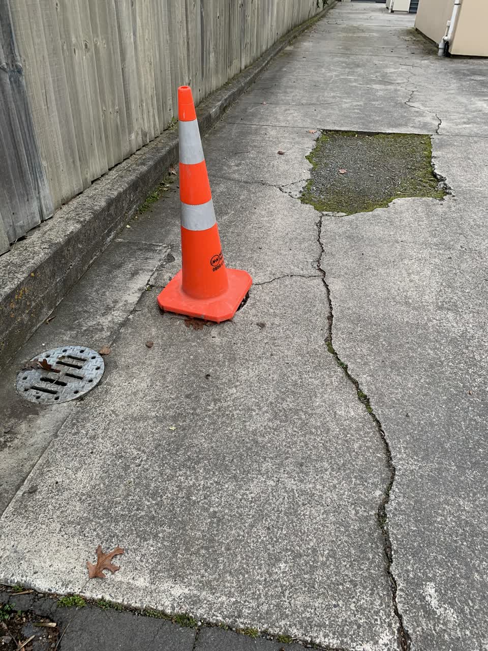 The photograph attached to this roading/streets report