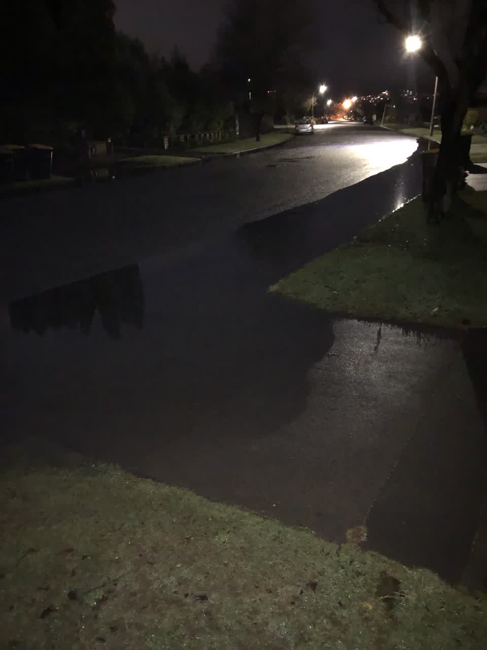 The photograph attached to this flooding report