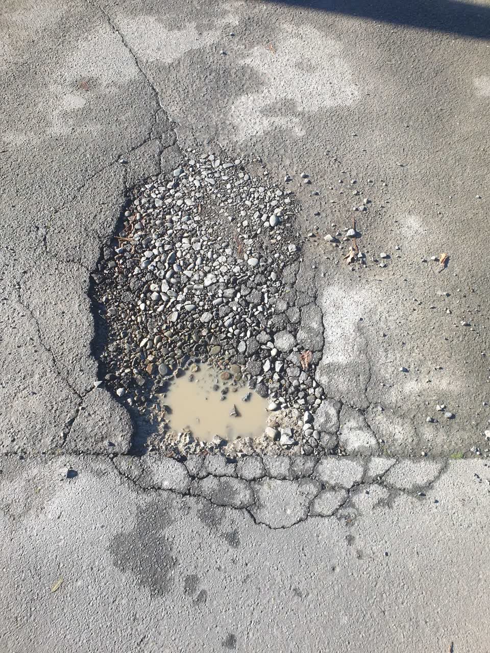 The photograph attached to this roading/streets report
