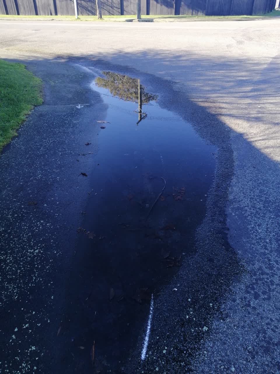 The photograph attached to this roading/streets report