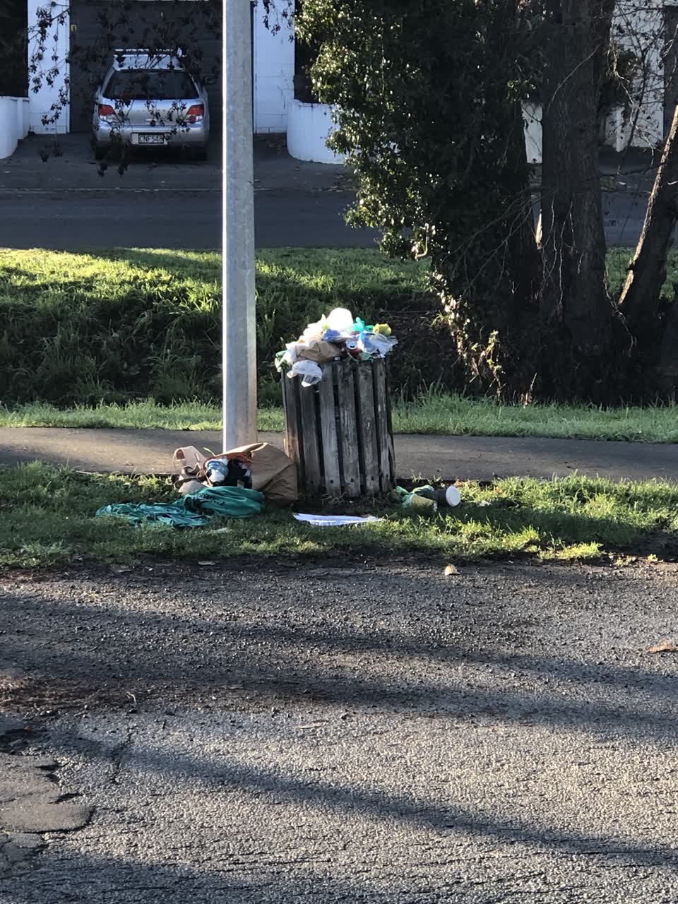 The photograph attached to this rubbish/recycling report