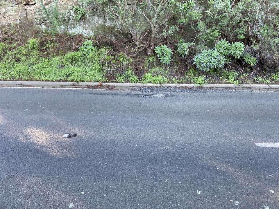 The photograph attached to this roading/streets report