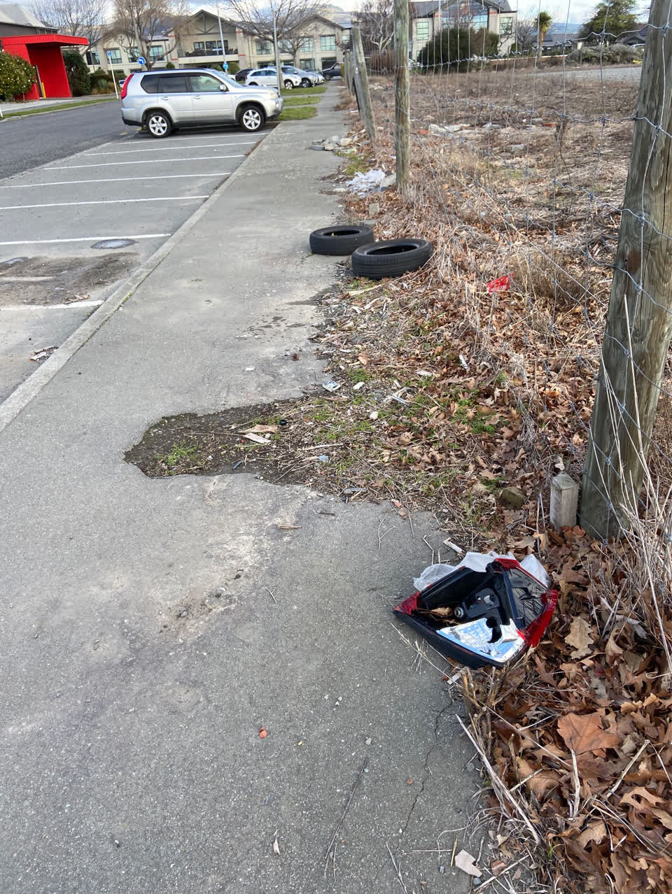 The photograph attached to this rubbish/recycling report