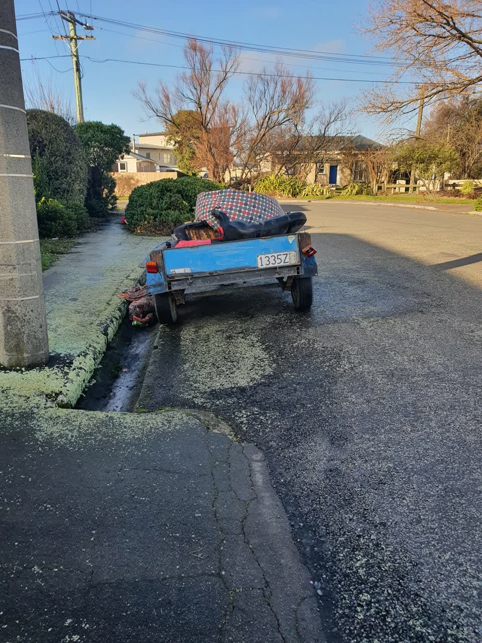 The photograph attached to this roading/streets report