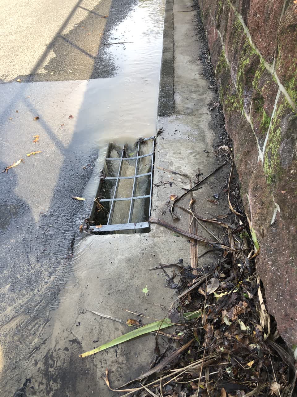 The photograph attached to this water leak report