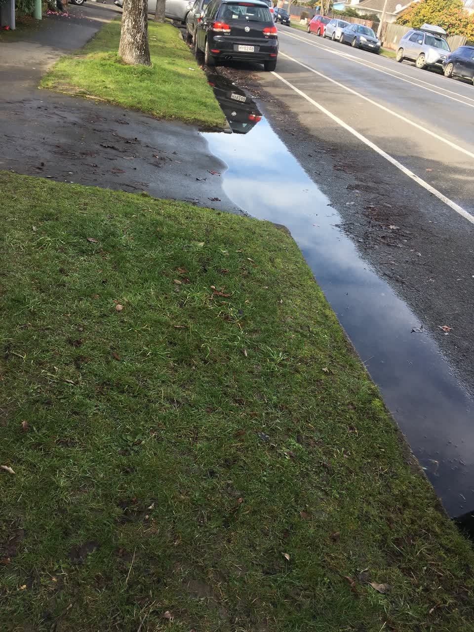 The photograph attached to this flooding report