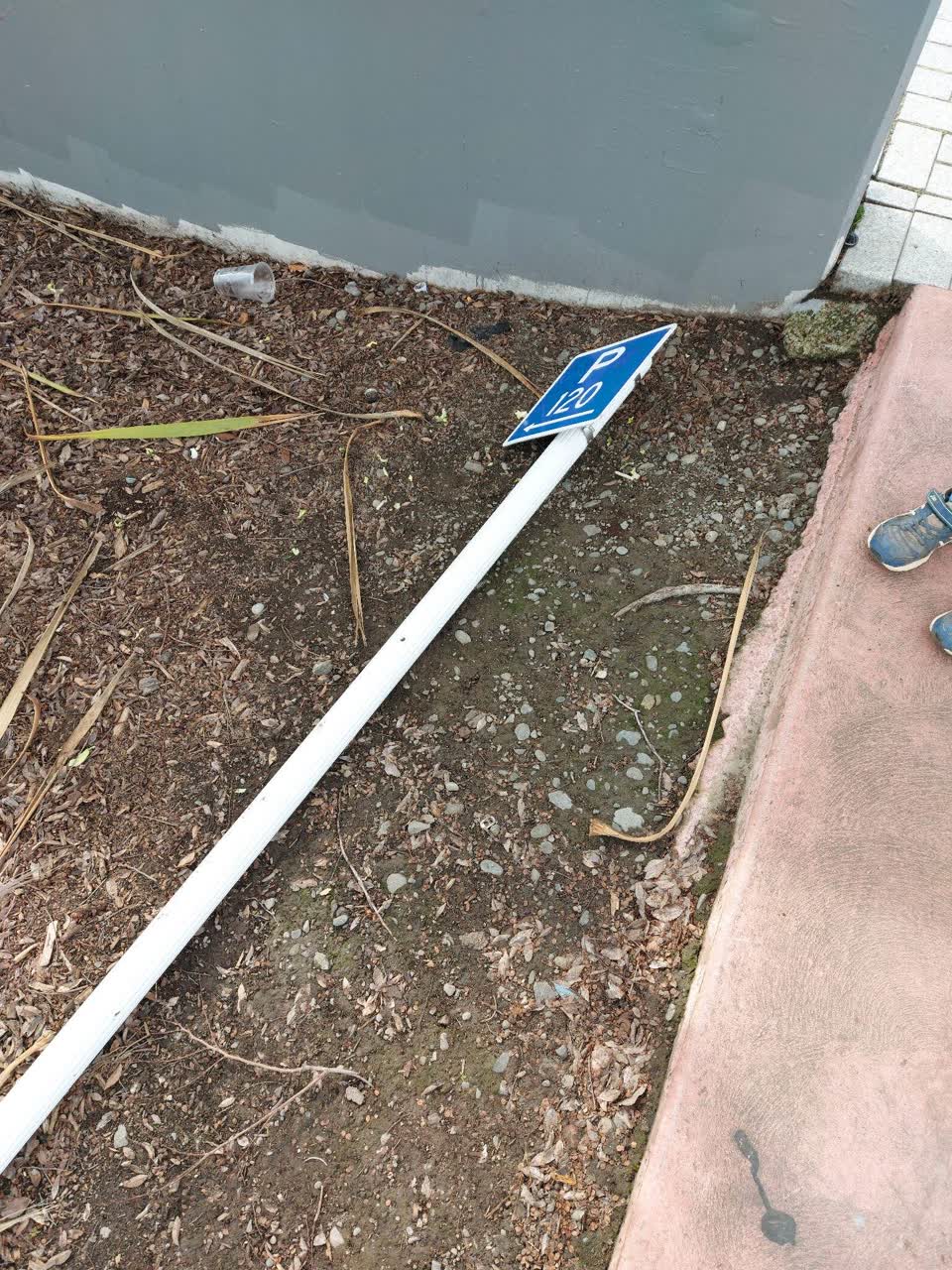 The photograph attached to this roading/streets report