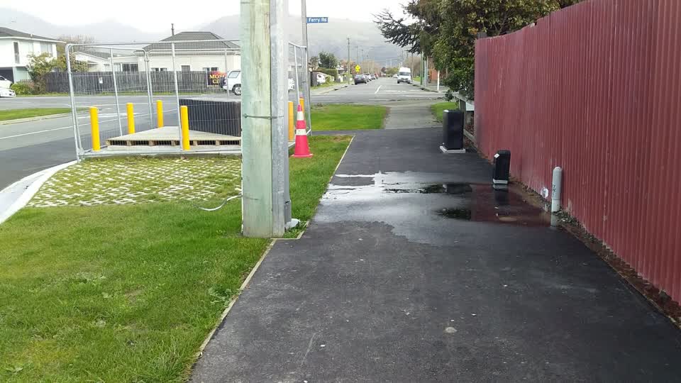 The photograph attached to this water leak report