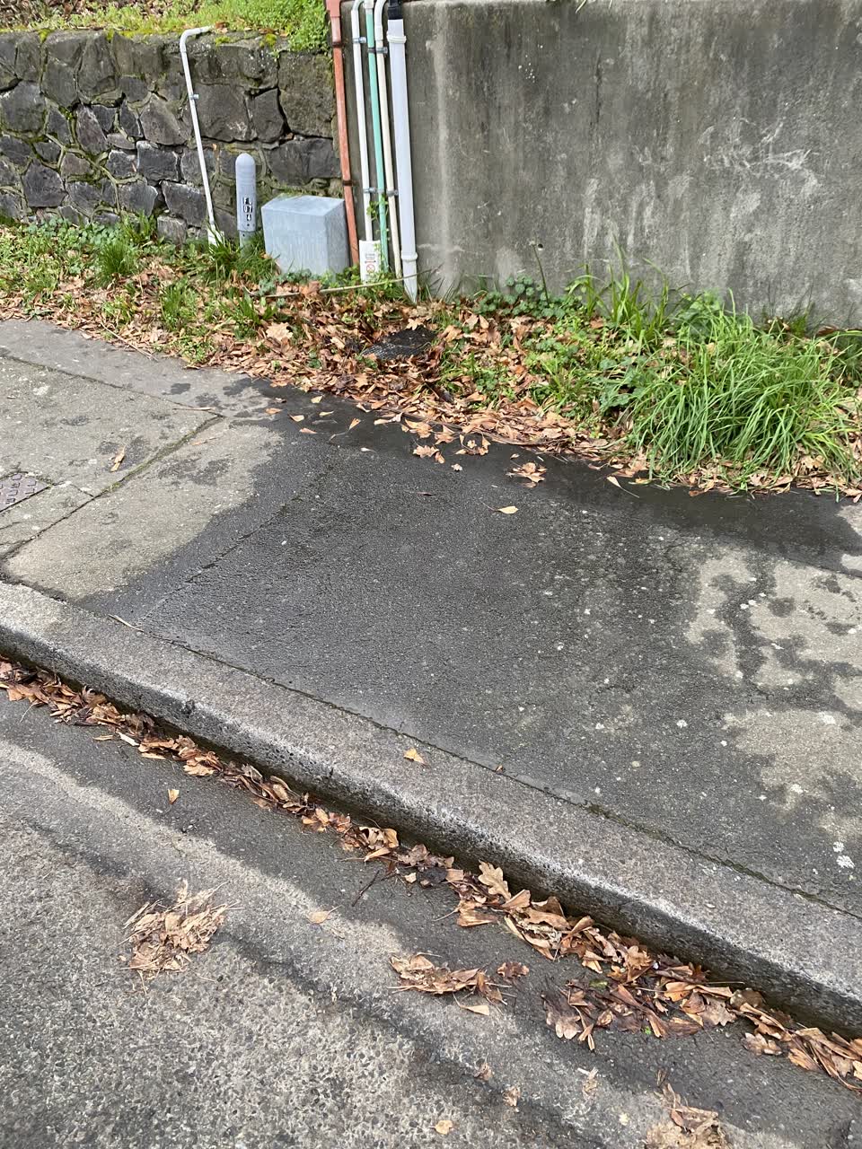 The photograph attached to this water leak report