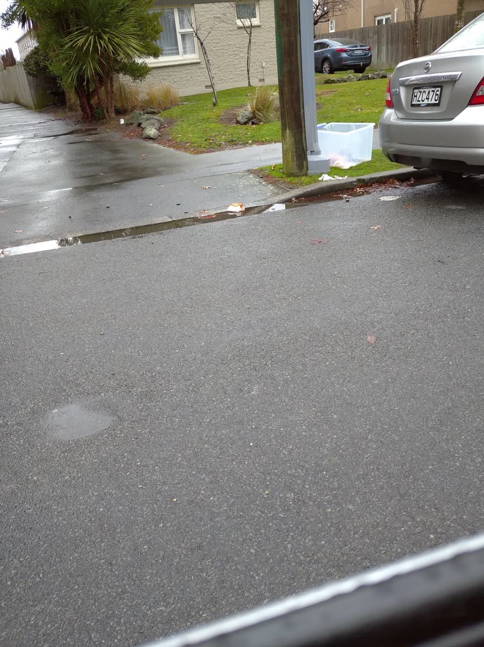 The photograph attached to this rubbish/recycling report