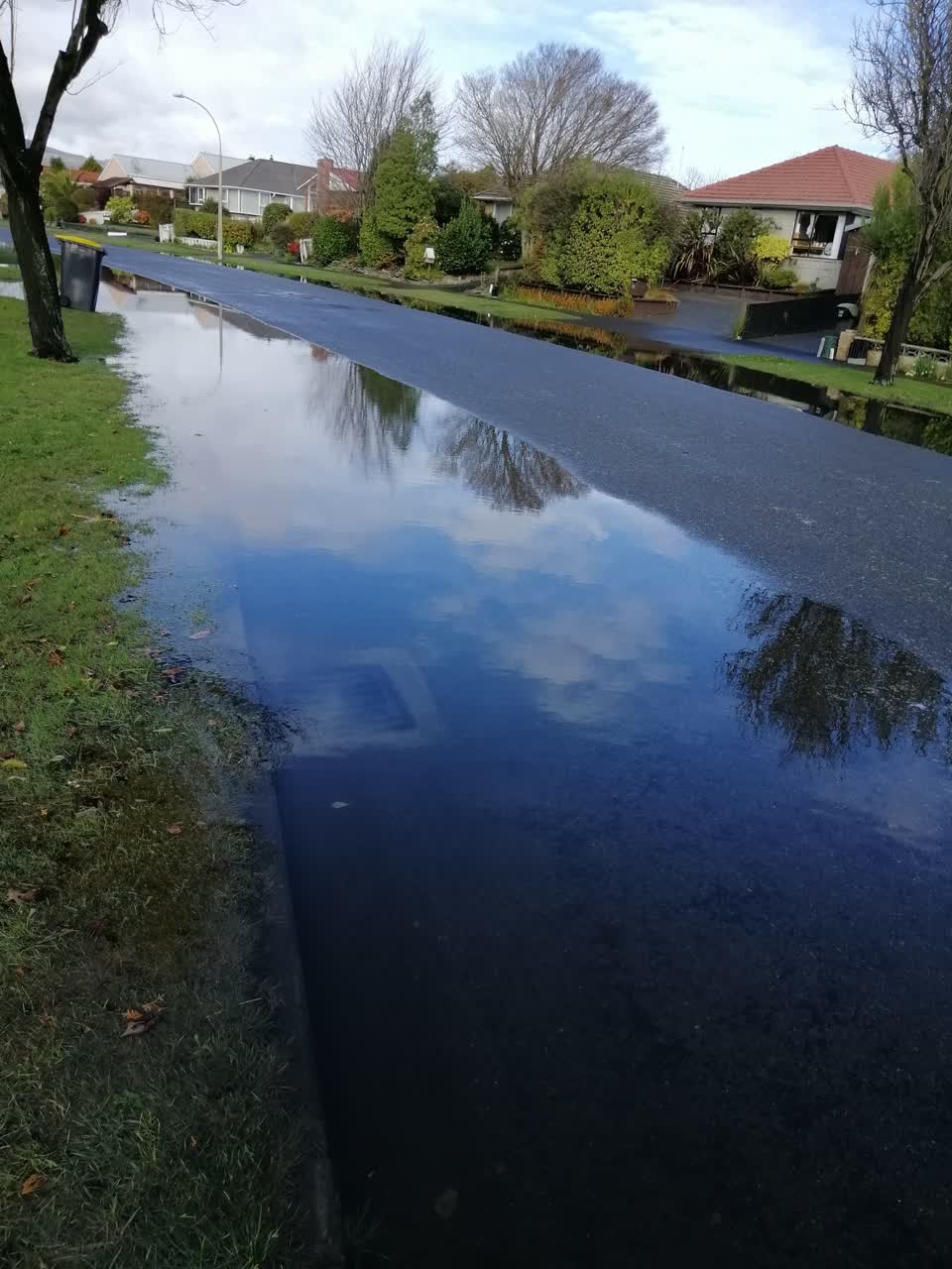 The photograph attached to this flooding report