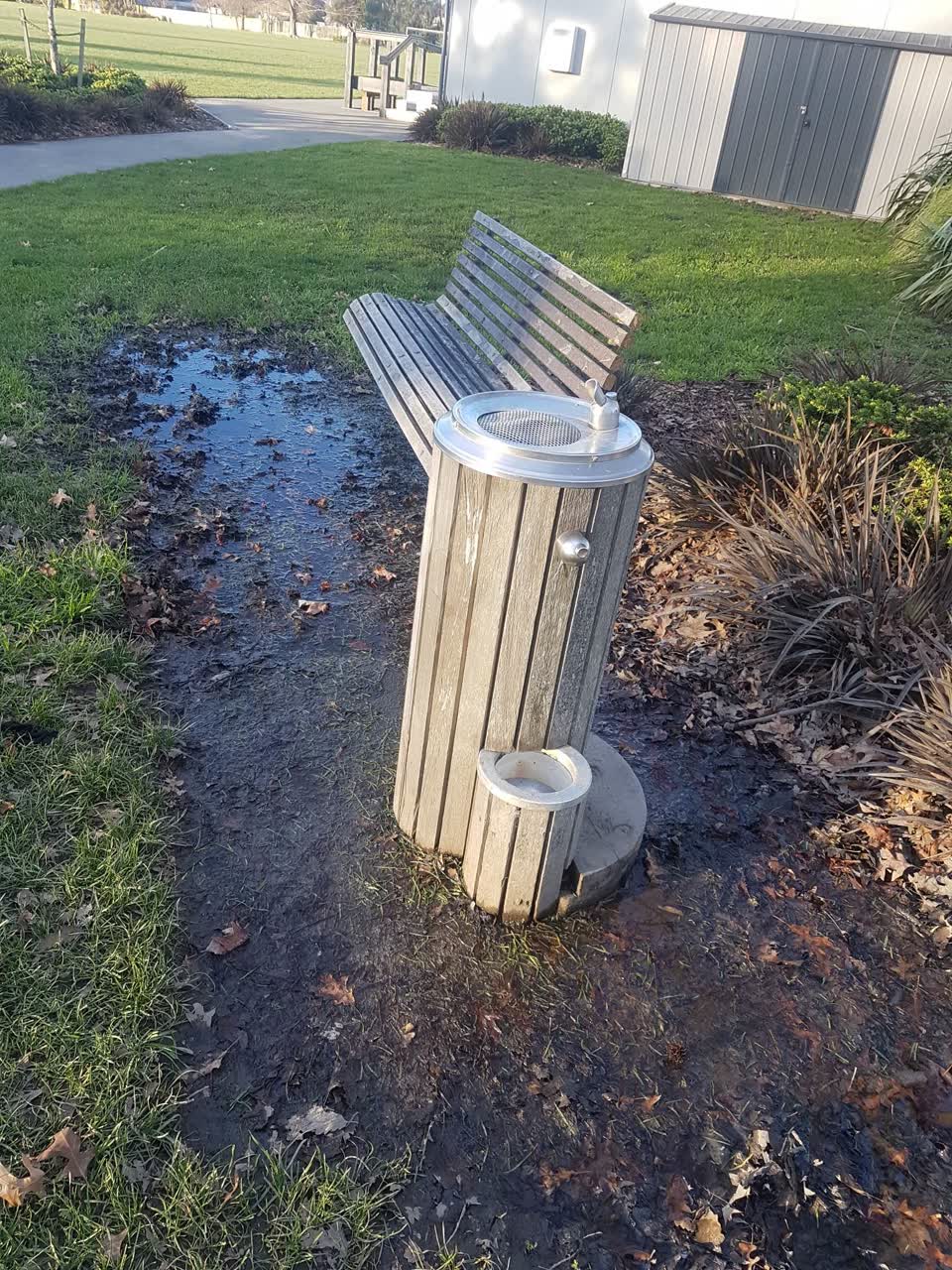 The photograph attached to this water leak report