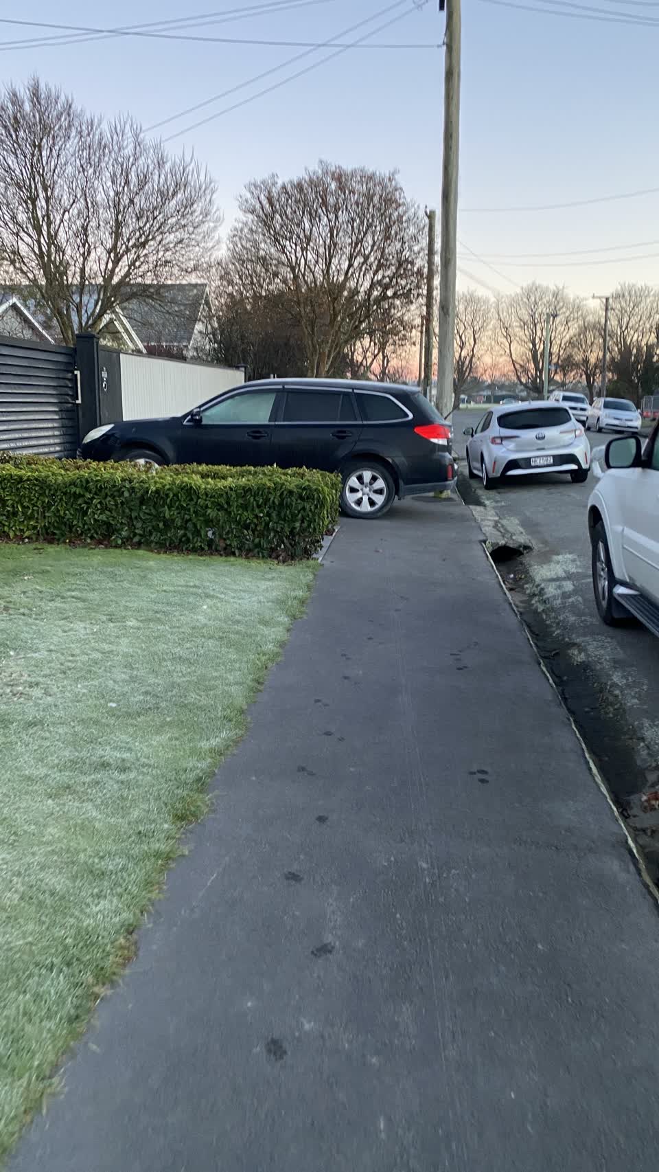 The photograph attached to this roading/streets report