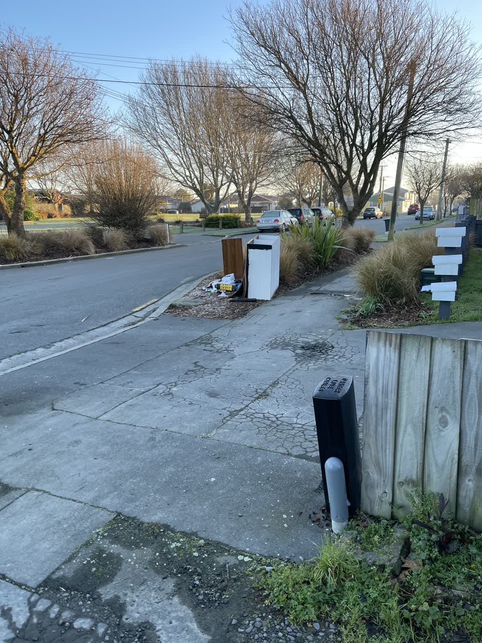 The photograph attached to this rubbish/recycling report