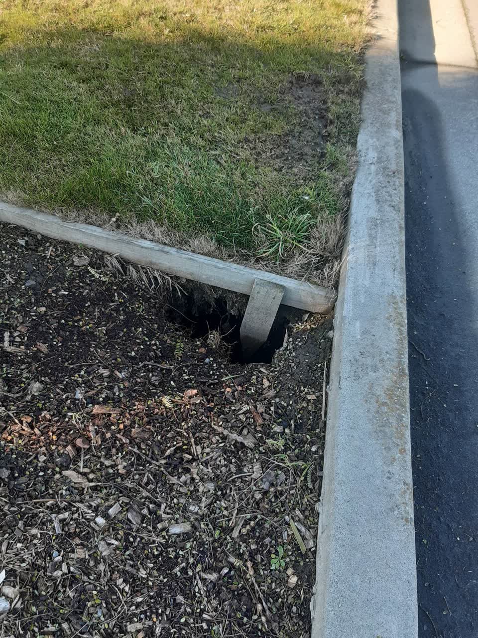 The photograph attached to this roading/streets report