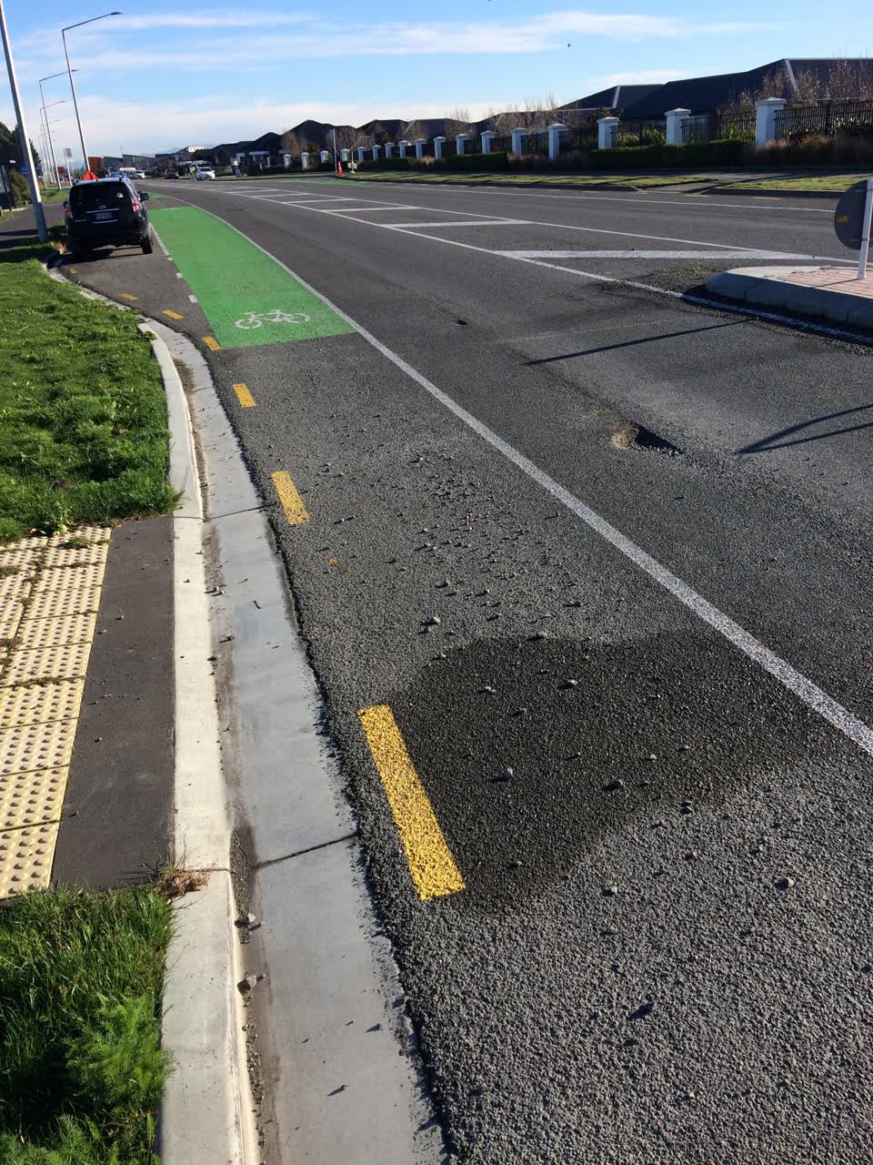 The photograph attached to this roading/streets report