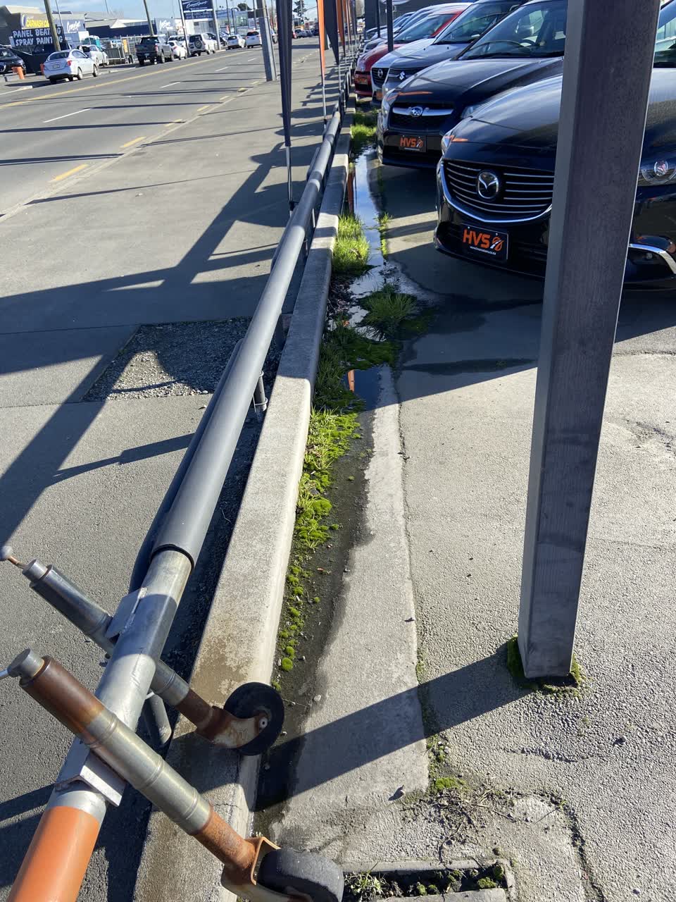 The photograph attached to this water leak report