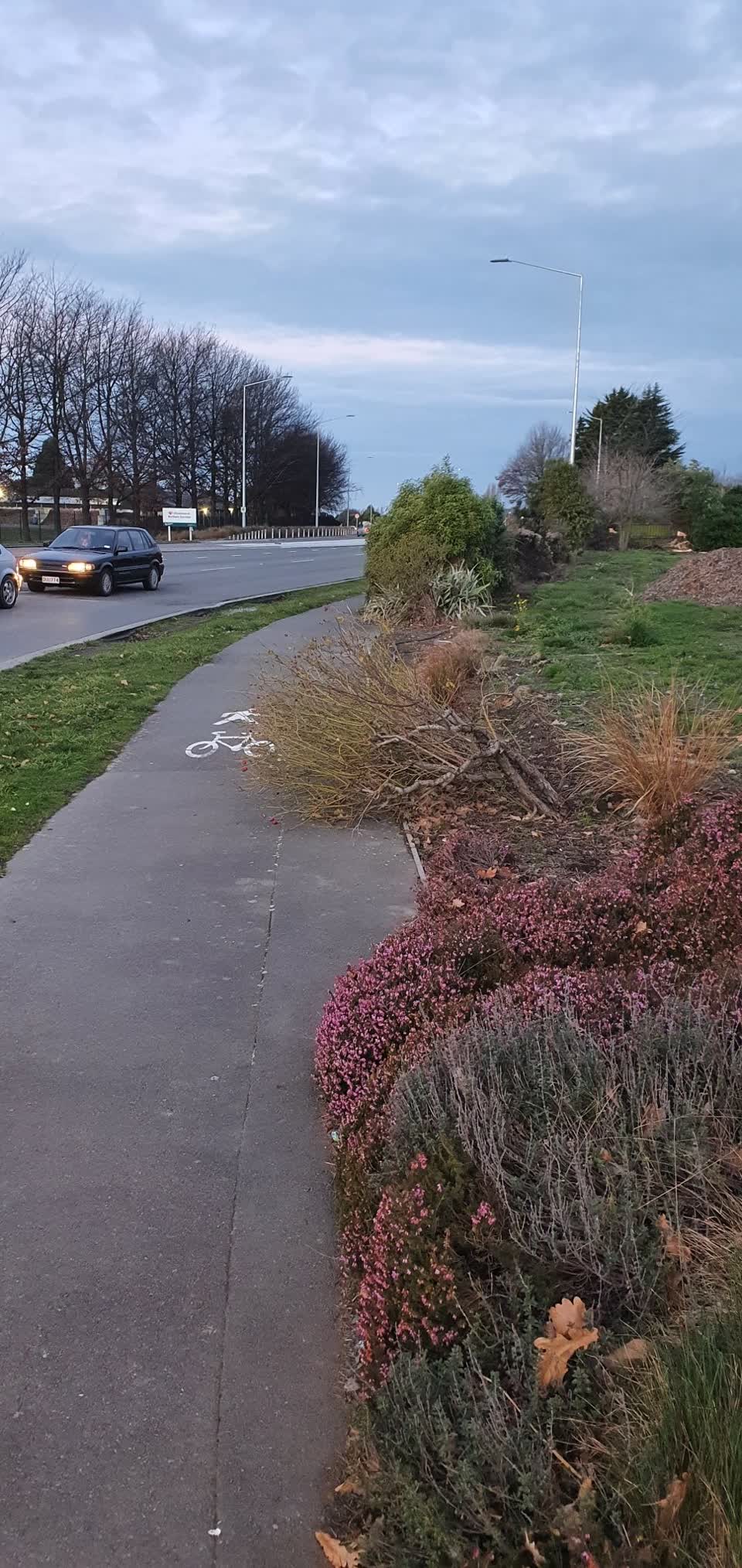 The photograph attached to this roading/streets report