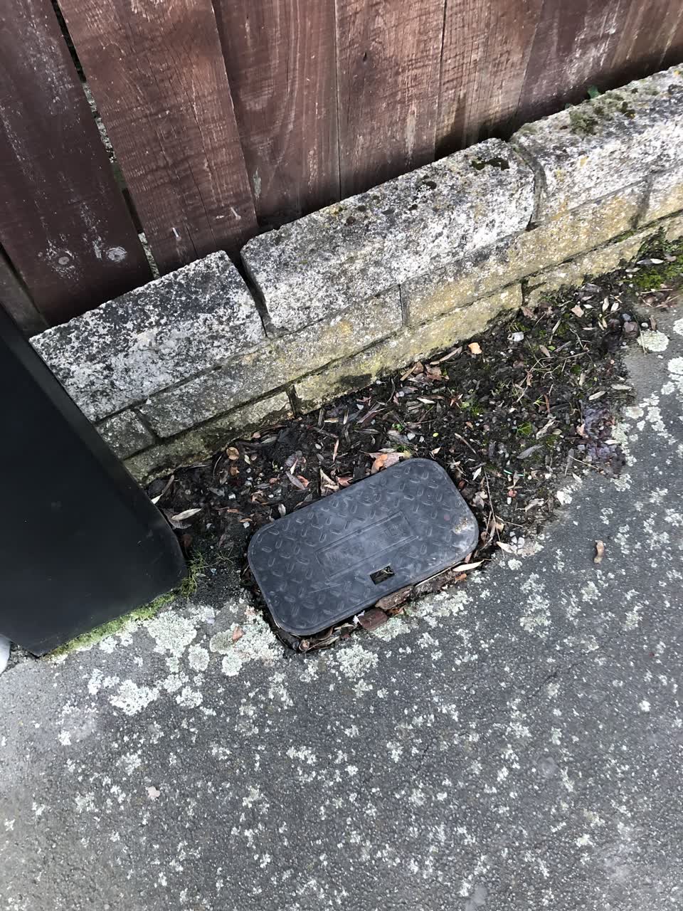 The photograph attached to this water leak report